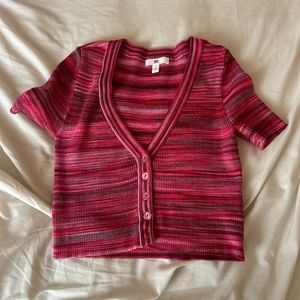 brass plum (BP) nordstrom knit button up top